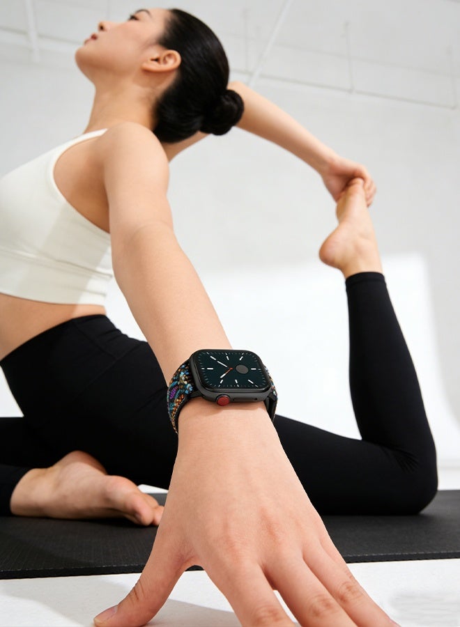 Happy D Funky Adjustable Braided Solo Band For Apple Watch Series 6/SE/5/4/3/2/1 44/42mm - Image 5